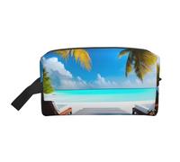 Maldives Holidays Large Capacity Travel Toiletry Bag for Organizing Toiletries and Small Items Suitable for Travel Daily and Gym