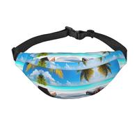 Maldives Holidays Large Fashion Crossbody Waist Bag, Travel Casual Boys Waist Bag, Suitable for Sports, Running, Cycling, Traveling, Fishing