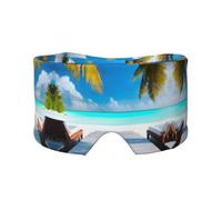 Maldives Holidays Printed Sleep Eye and Ear Masks (26.8Ã-4.3 inches) Suitable for Travel, Yoga, Deep Rest Indoor and Outdoor