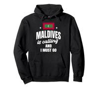 Maldives Is Calling Design Funny Maldive Island Saying Pullover Hoodie
