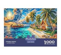 Maldives Islands 1000 Piece Jigsaw Puzzle with Whimsical Design - A Charming Challenge for All Ages And Beautiful Home Decoration 70x50cm/1000pcs