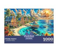 Maldives Islands 1000 Piece Jigsaw Puzzle with Whimsical Design - A Charming Challenge for All Ages And Beautiful Home Decoration 38x26cm/1000pcs
