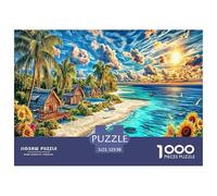 Maldives Islands 1000 Piece Jigsaw Puzzle with Whimsical Design - A Charming Challenge for All Ages And Beautiful Home Decoration 52x38cm/1000pcs