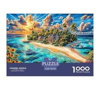 Maldives Islands 1000 Piece Jigsaw Puzzle with Whimsical Design - A Charming Challenge for All Ages And Beautiful Home Decoration 70x50cm/1000pcs