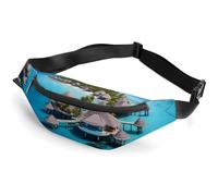 Maldives Islands Belt Bag Fanny Pack Crossbody Bags Waist Pack for Running Workout