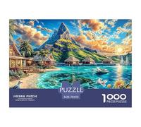 Maldives Islands Jigsaw Puzzle for Adults,1000 Pieces Challenge Toy Home Decoration for Adults& Kids Age 12 Years Up 70x50cm/1000pcs