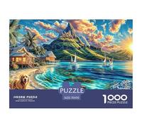 Maldives Islands Jigsaw Puzzles, 1000 Pieces Impossible Puzzle Challenge Toy for Adults& Kids Age 12 Years Up 70x50cm/1000pcs