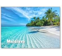 Maldives Islands Tropical Fridge Magnet