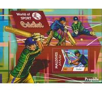 Maldives miniature sheet 812 (complete. issue.) unmounted mint / never hinged ** MNH 2015 Cricket (Stamps for collectors) Ball games without football (basketball / handball / baseball …)