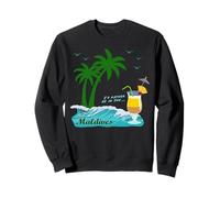 Maldives Palm Trees amazing Beach Cocktail Island Souvenir Sweatshirt