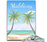Maldives Puzzles 2000 Pieces for Adults, for And 14 Years And over Brainteaser Family Games Christmas Birthday Gifts 2000pcs(70x100cm)