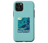 Maldives Scuba Diving Whale Shark Underwater Vintage Case for iPhone 11 Pro