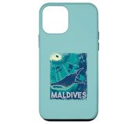Maldives Scuba Diving Whale Shark Underwater Vintage Case for iPhone 12 mini