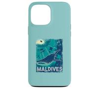 Maldives Scuba Diving Whale Shark Underwater Vintage Case for iPhone 13 Pro Max