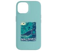 Maldives Scuba Diving Whale Shark Underwater Vintage Case for iPhone 14