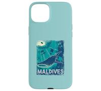 Maldives Scuba Diving Whale Shark Underwater Vintage Case for iPhone 15 Plus