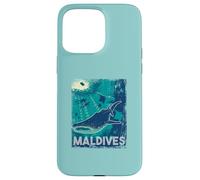 Maldives Scuba Diving Whale Shark Underwater Vintage Case for iPhone 15 Pro Max