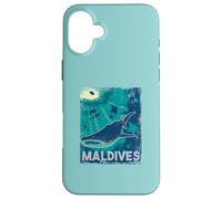 Maldives Scuba Diving Whale Shark Underwater Vintage Case for iPhone 16 Plus