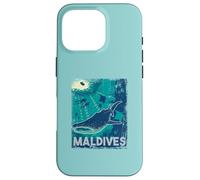 Maldives Scuba Diving Whale Shark Underwater Vintage Case for iPhone 16 Pro