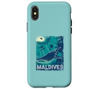 Maldives Scuba Diving Whale Shark Underwater Vintage Case for iPhone X/XS