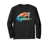 Maldives Sea Turtle Amazing Beach Vacation Island Souvenir Long Sleeve T-Shirt