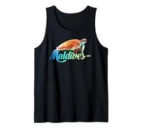 Maldives Sea Turtle Amazing Beach Vacation Island Souvenir Tank Top