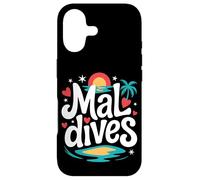 Maldives Souvenir Cute Tropical Beach Family Vacation Case for iPhone 17