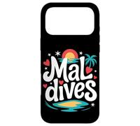 Maldives Souvenir Cute Tropical Beach Family Vacation Case for iPhone 17 Pro Max
