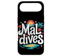 Maldives Souvenir Cute Tropical Beach Family Vacation Case for iPhone Air
