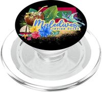 Maldives with Turtle Retro Ocean Vintage Indian Souvenir PopSockets PopGrip for MagSafe