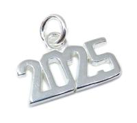 Maldon Jewellery 2025 year sterling silver charm .925 x 1 Years Graduation Anniversary