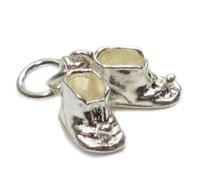 Maldon Jewellery Baby Boots Booties sterling silver charm .925 x 1 pair babies charms