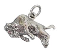 Maldon Jewellery Buffalo sterling silver charm .925 Buffalos charms