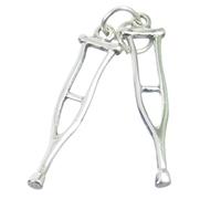 Maldon Jewellery Crutches sterling silver charm .925 x 1 pair Crutch Broken Leg charms