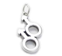Maldon Jewellery Double Mars male sterling silver charm .925 x 1 man men charms