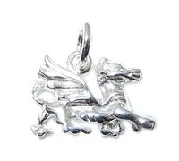 Maldon Jewellery Dragon sterling silver SMALL charm .925 x 1 Welsh Dragons charms J