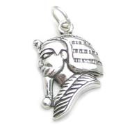 Maldon Jewellery Egyptian Tutankhamun sterling silver charm .925 x1 Pharaoh Egypt charms