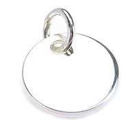 Maldon Jewellery Engravable Disc sterling silver charm apx 12mm .925x 1 Engraving charms