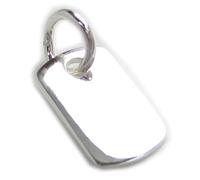 Maldon Jewellery Engravable tag small sterling silver charm .925 x 1 Engraveable charms