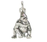 Maldon Jewellery Gorilla sterling silver charm .925 x 1 Ape Monkey silverback Gorillas