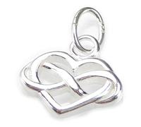 Maldon Jewellery Infinity Heart small sterling silver charm .925 x 1 Forever Love charms