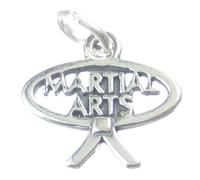 Maldon Jewellery Martial Arts sterling silver charm .925 x 1 Kung Fu Judo Karate charms