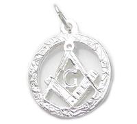 Maldon Jewellery Masonic sterling silver charm .925 x 1 Masons Charms Mason Pendants