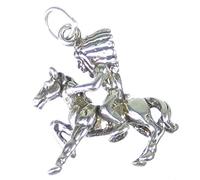 Maldon Jewellery Native American Chief on horseback sterling silver charm .925 x1 Indian