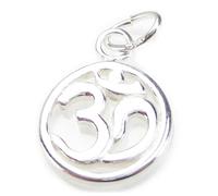 Maldon Jewellery Ohm Om sterling silver charm .925 x 1 Holy Sacred Symbols charms