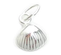 Maldon Jewellery Oyster - Clam shell tiny sterling silver charm .925 x 1 shells charms
