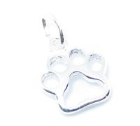 Maldon Jewellery Paw Print TINY sterling silver charm .925 x 1 Cat Dog Paws charms