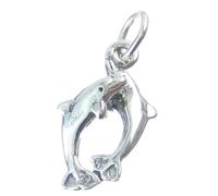 Maldon Jewellery Playful Dolphins sterling silver charm .925 x 1 Playing Dolphin charms
