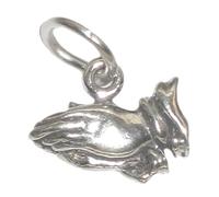 Maldon Jewellery Praying hands TINY sterling silver charm .925 x 1 Prayer charms