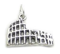 Maldon Jewellery Roman Colosseum 2D sterling silver charm .925 x 1 Rome Italy charms
